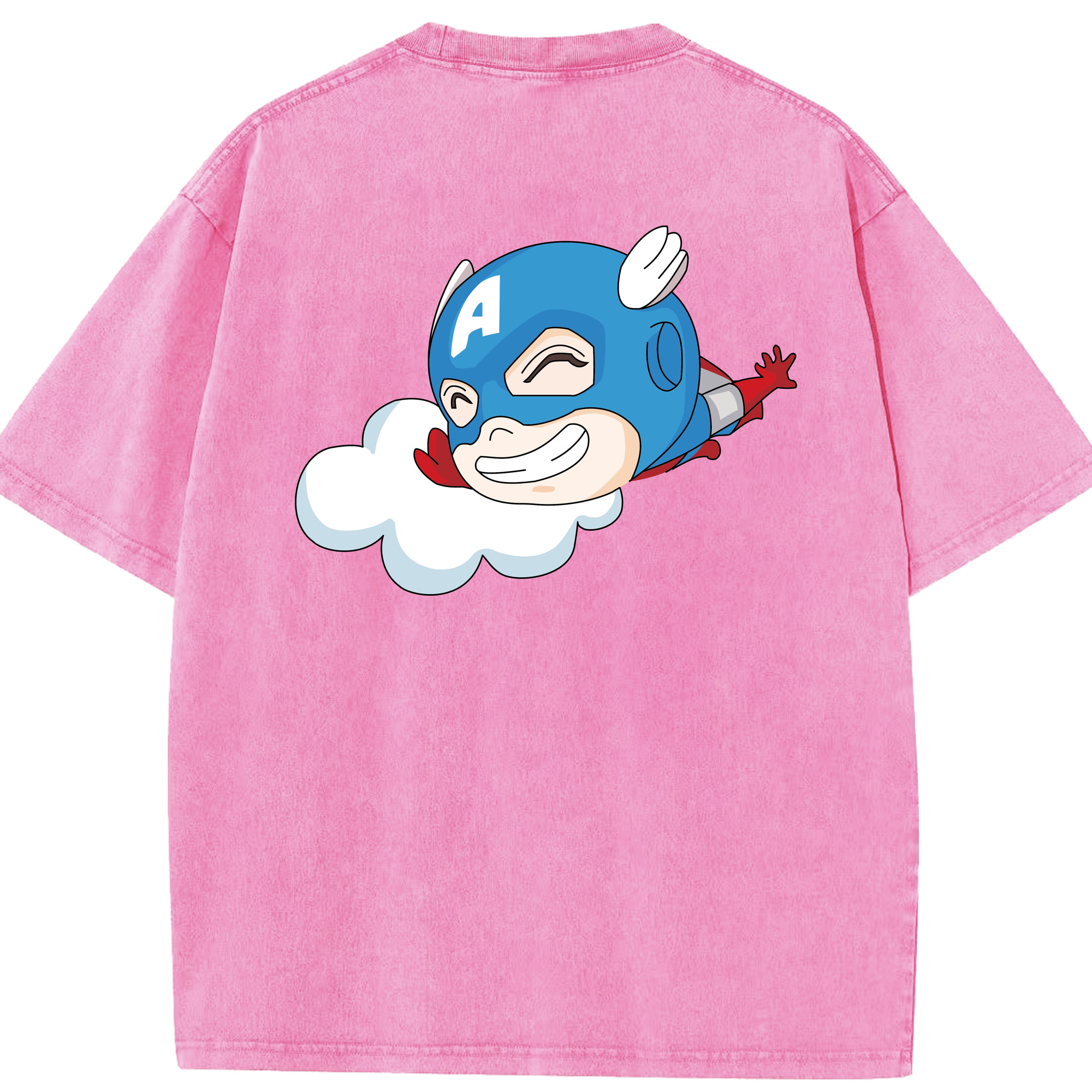 （画像用） アベンジャーズ The Avengers 綿100% ヴィンテージ風 半袖Tシャツ（背面プリント）